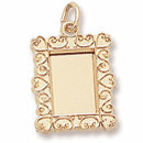 14K  YELLOW GOLD FRAME CHARM 